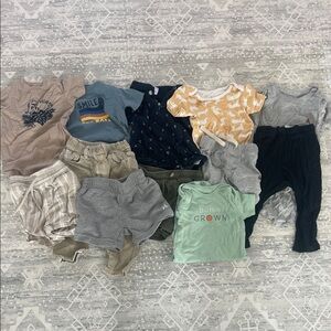 GAP Baby Boy 12M Bundle Shirts & Bottoms Assorted Colors